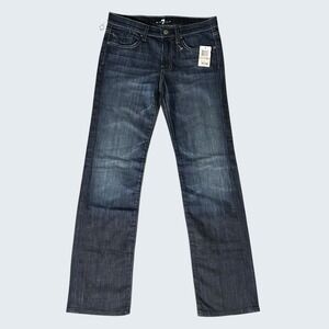 Seven 7 For All Mankind Women's 12 (28x29) Straight Dark Blue Jeans
